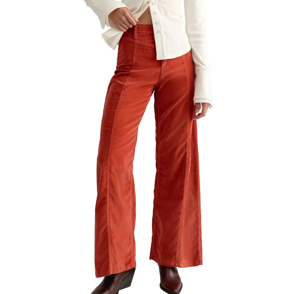 Free People We The Free Libre Corduroy Pants Womens 27 High Rise Wide Leg